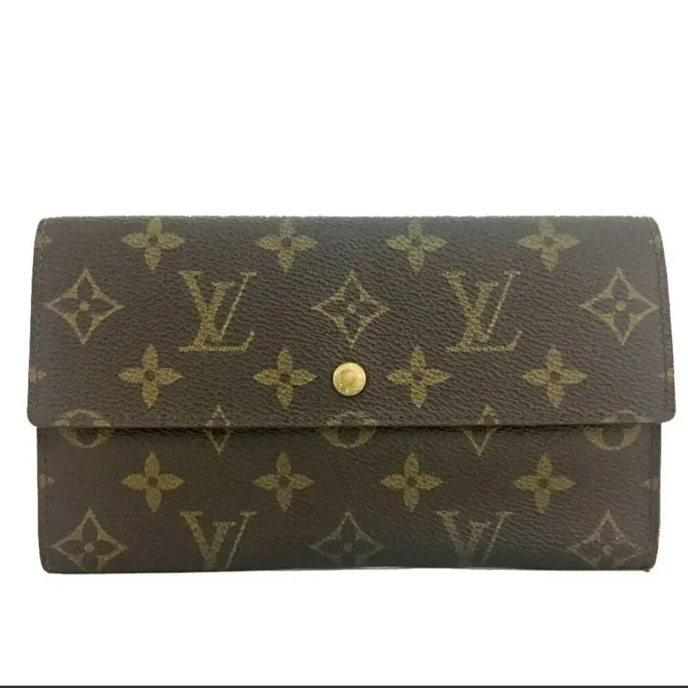 Authentic Louis Vuitton Monogram Porte Trifold Wallet /M10971